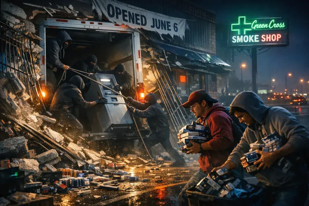 Burglars Ram U-Haul into Houston Smoke Shop in Coordinated Early-Morning Assault