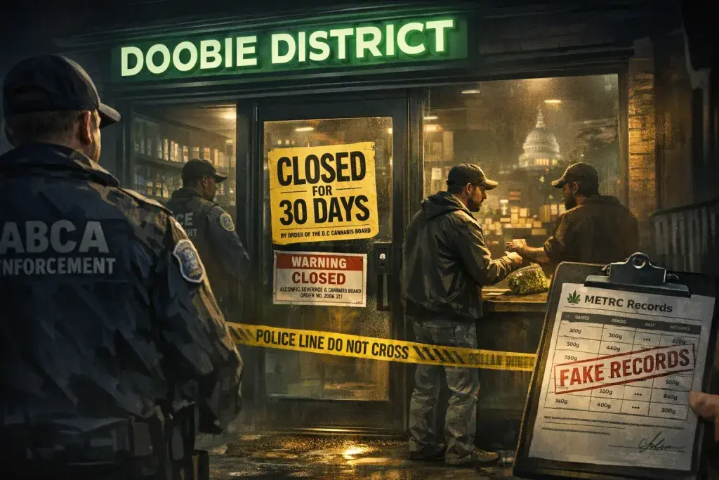 DC Cannabis Board Suspends U Street Dispensary for 30 Days Over Illegal Sales and Fake Records