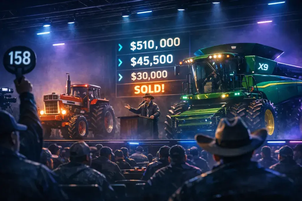 Record Auctions Drive Demand for Classic and Late-Model Farm Tractors