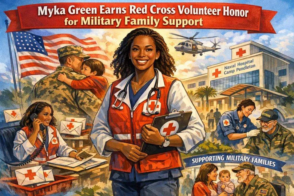 Myka Green Earns Red Cross Volunteer Honor for Military Family Support