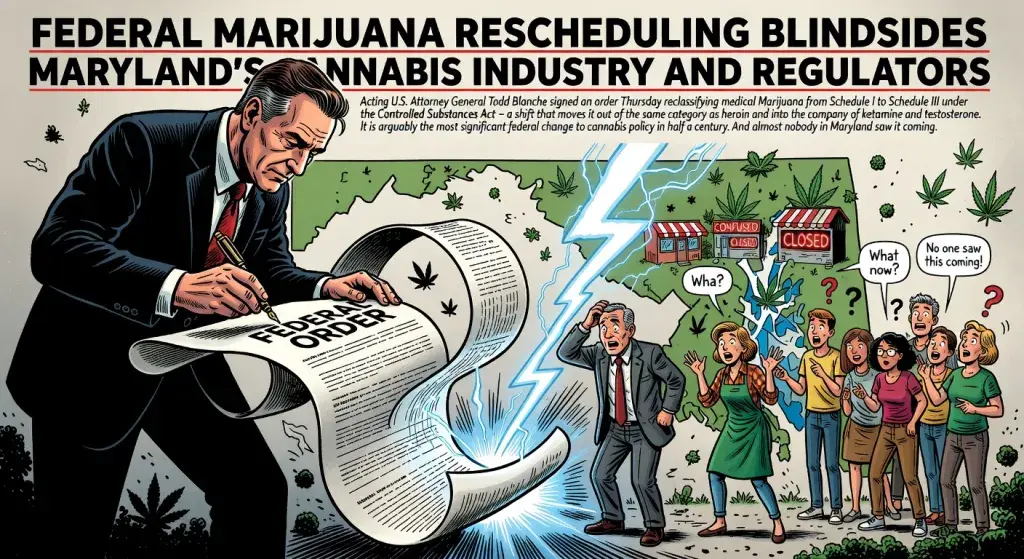 Federal Marijuana Rescheduling Blindsides Maryland's Cannabis Industry and Regulators