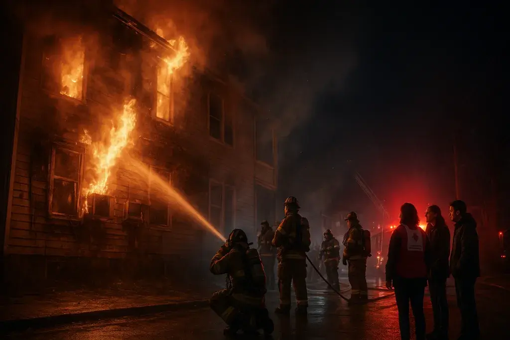 Red Bank Duplex Fire Displaces Two Families; AC Units Draw Investigator Focus
