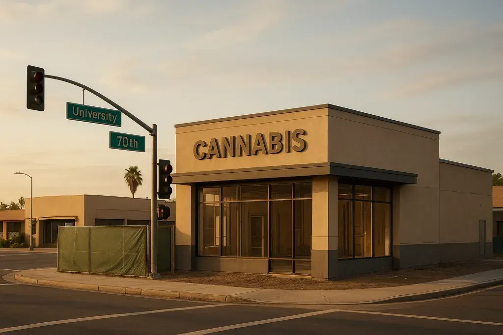 LA MESA – La Mesa’s cannabis industry is nearing maturity, with its 14th and final dispensary under construction on the corner of University and 70th.