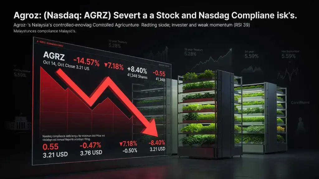 Agroz Shares Slide on Thin Volume Amid Nasdaq Compliance Risk