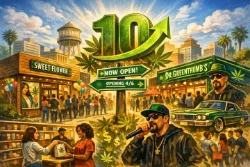 Fresno Recreational Cannabis Dispensaries Reach Double Digits as Two New Stores Open