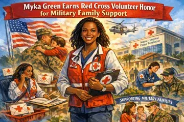 Myka Green Earns Red Cross Volunteer Honor for Military Family Support